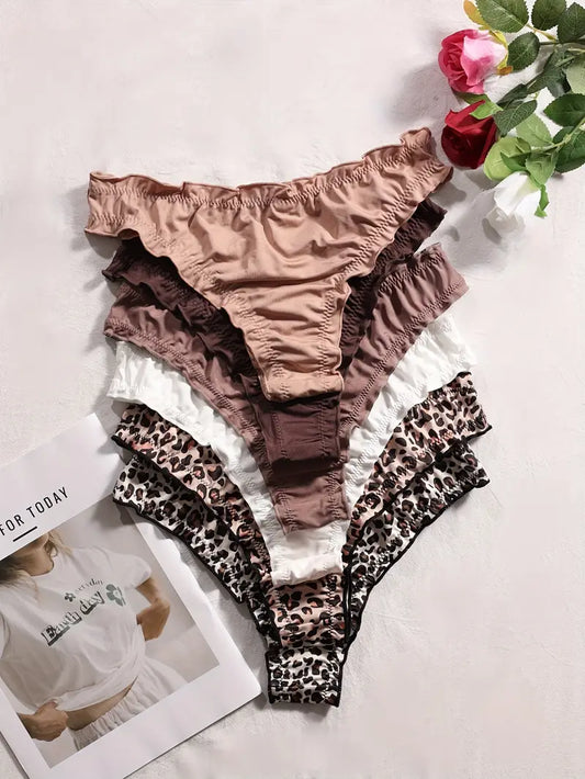 6-pcs Pack Soft Comfortable Daily Wear Cheeky Panties