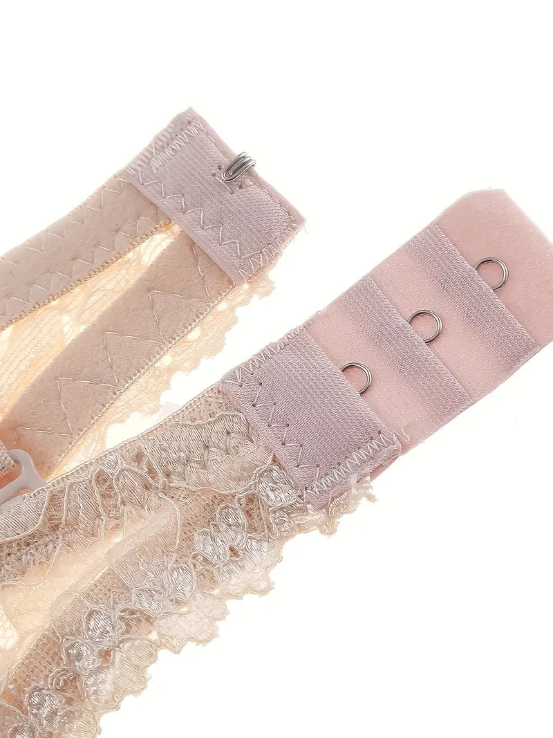Push Up Sexy Lingerie Apricot Lace Sets