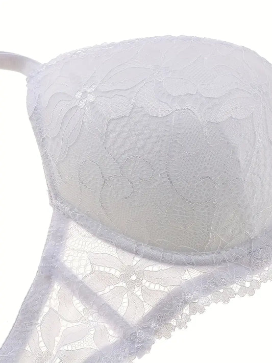 Push Up Sexy Lingerie White Lace Sets