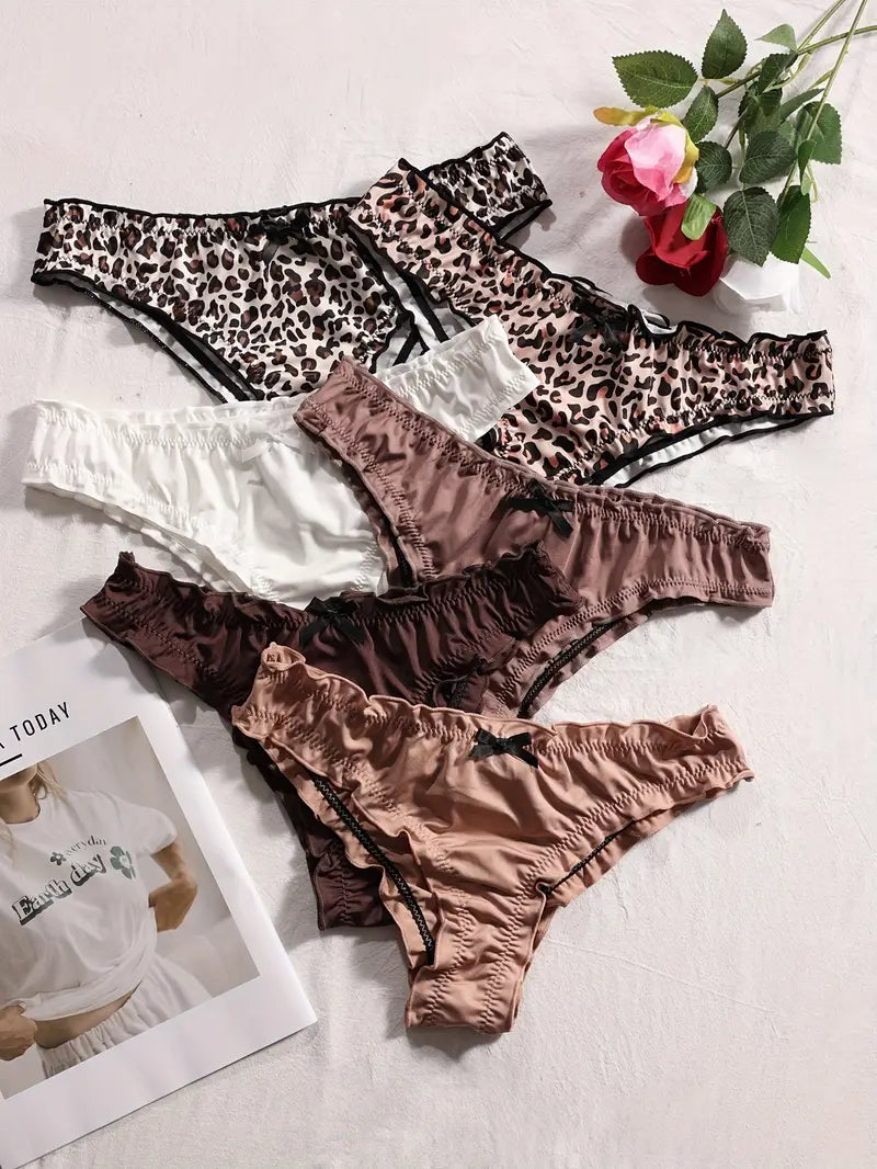 6-pcs Pack Soft Comfortable Daily Wear Cheeky Panties