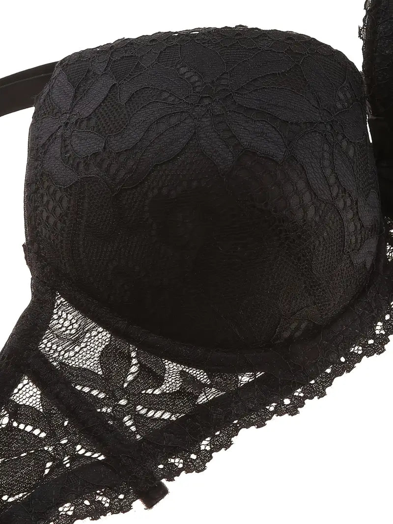 Push Up Sexy Lingerie Black Lace Sets