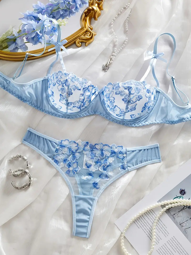 Sexy Lingerie Sets Blue