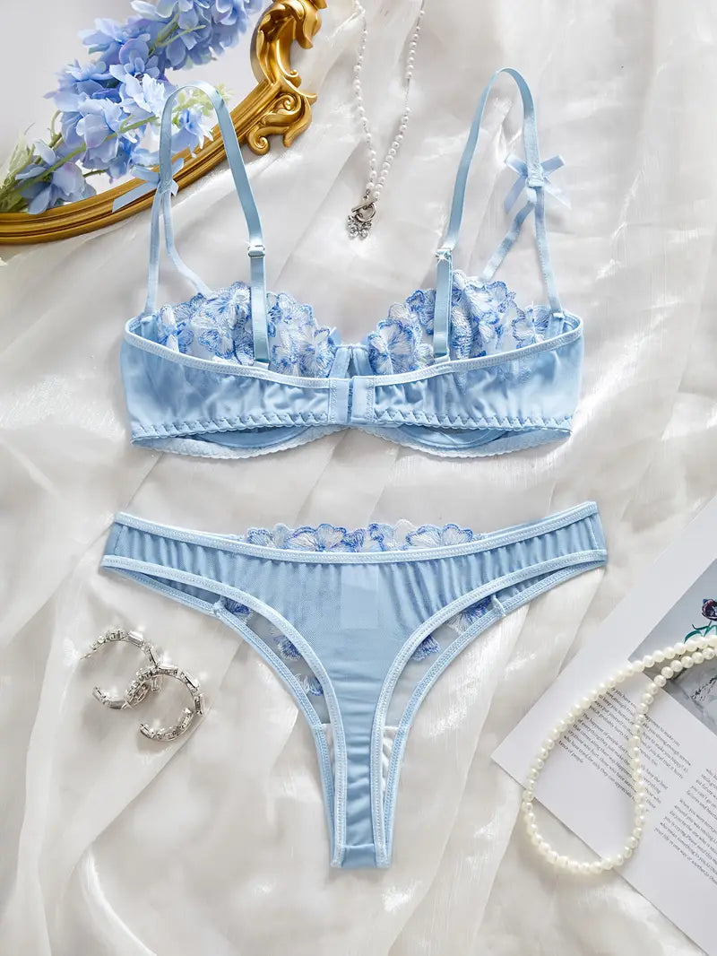 Sexy Lingerie Sets Blue