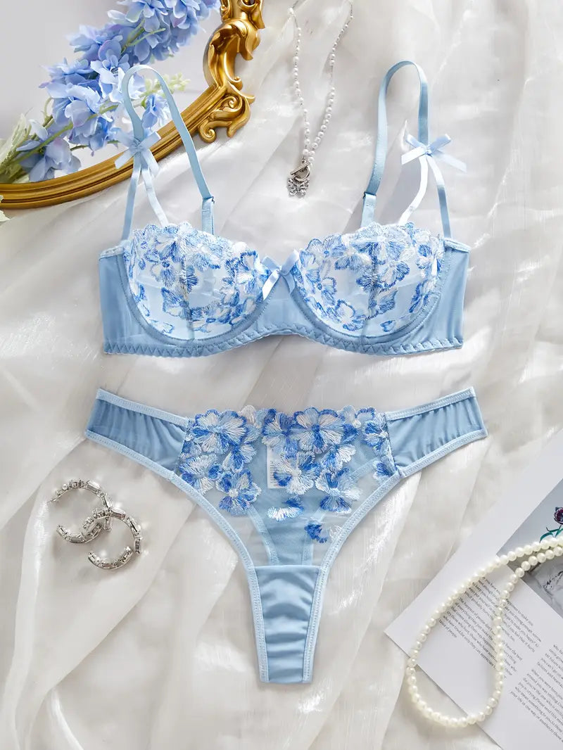 Sexy Lingerie Sets Blue