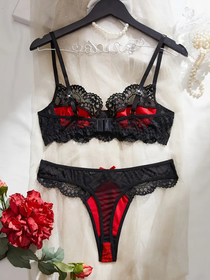 Sexy Lingerie Black & Red Sets