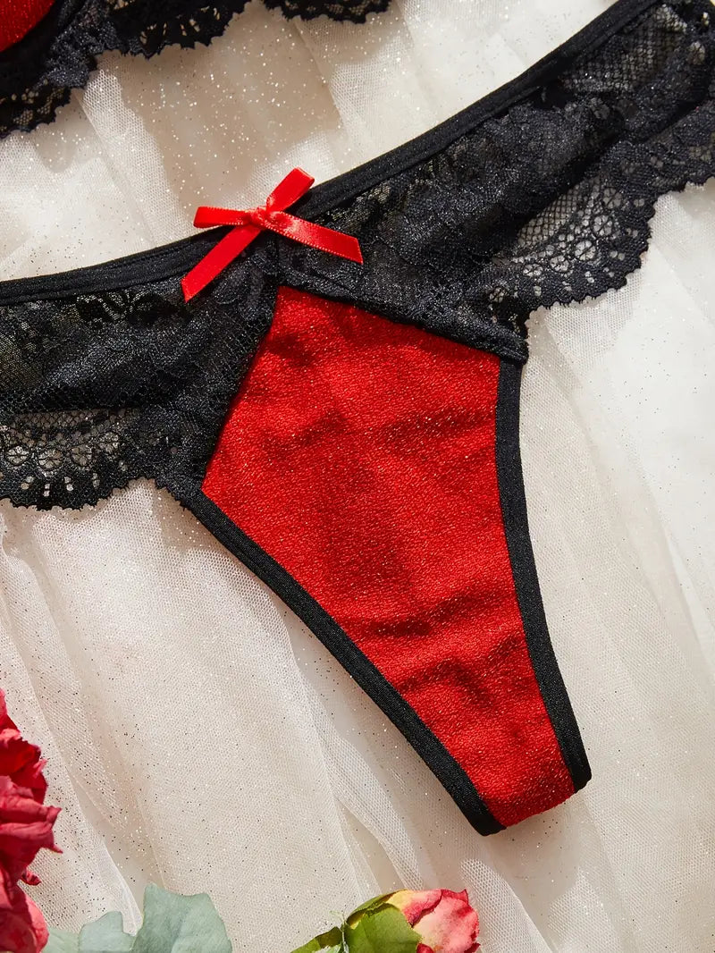Sexy Lingerie Black & Red Sets