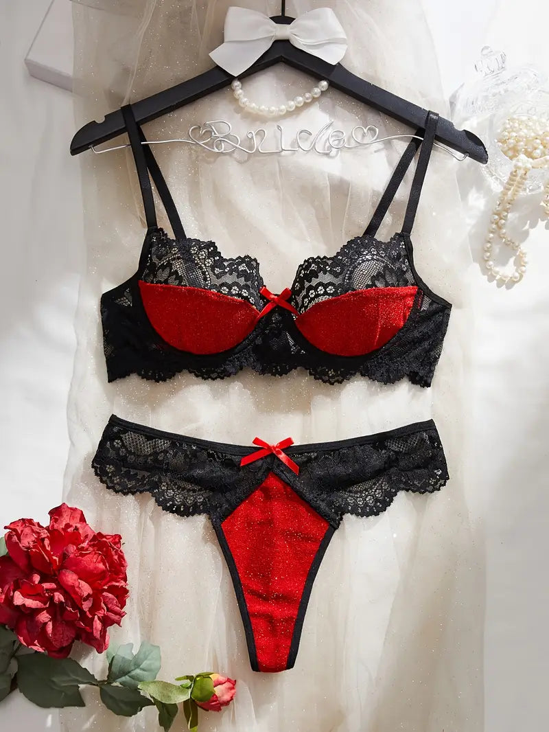 Sexy Lingerie Black & Red Sets